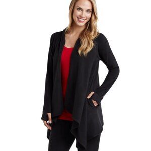#1407 Fleecewear With Stretch Long Sleeve Hooded Wrap